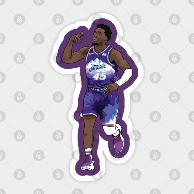 Donovan Mitchell - Utah Jazz Sticker by xavierjfong